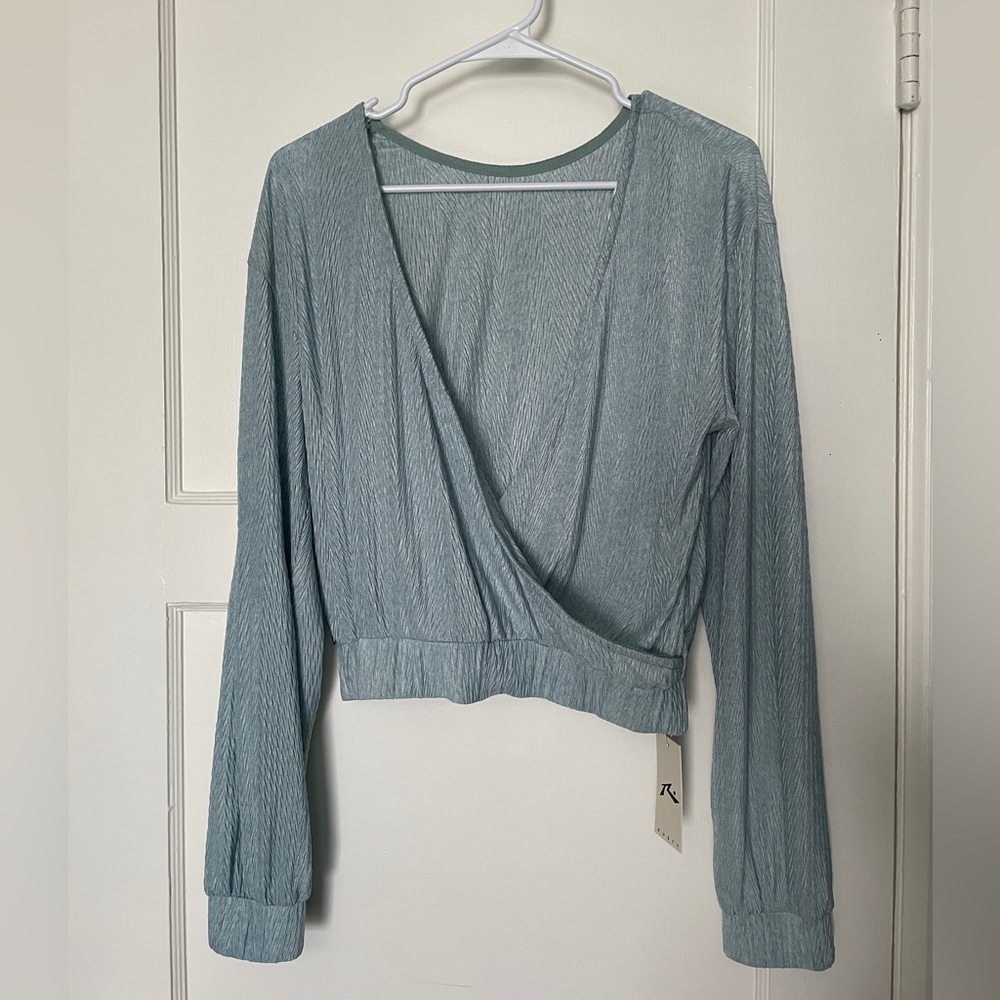 Rusty Ember Reverse Wrap Style Top